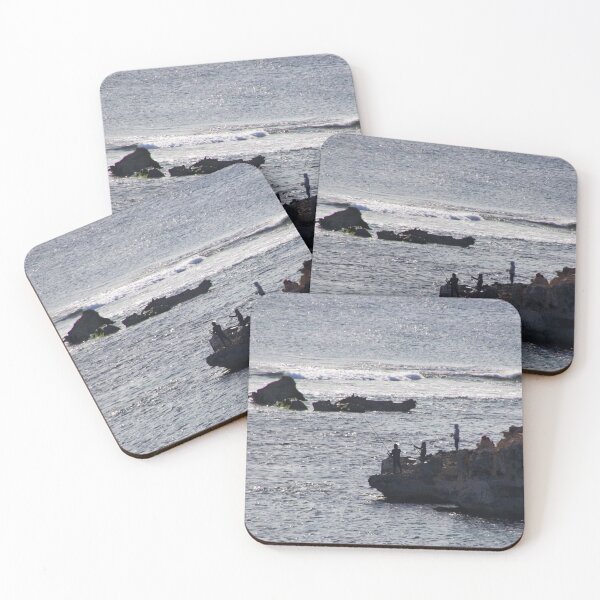 Item preview, fishing on the rocks designed and sold by BigAndRed.