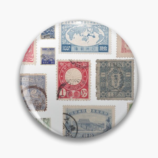 Item preview, Japan old vintage post stamps designed and sold by Onyria Art.