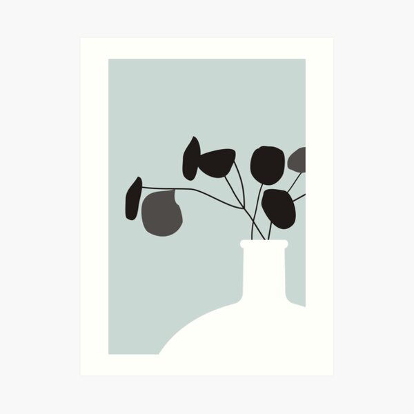 White Vase Art Print