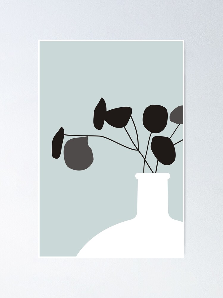 Alternate view of White Vase Poster