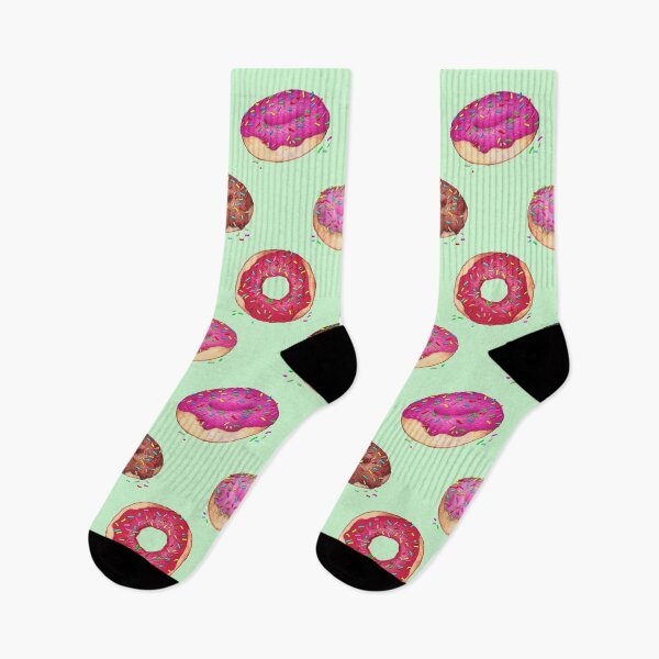Item preview, Delicious Donuts - on mint green  designed and sold by Perrin Le Feuvre.
