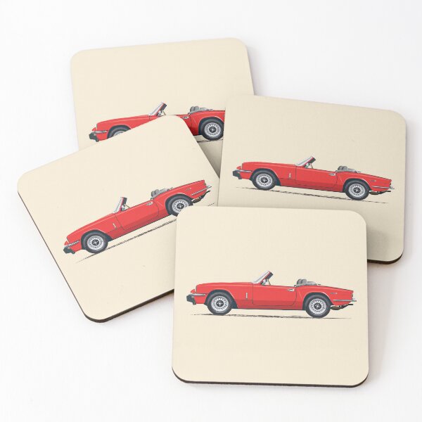 Signal Red Mk4 Spitfire – a Triumph! Coasters (Set of 4)