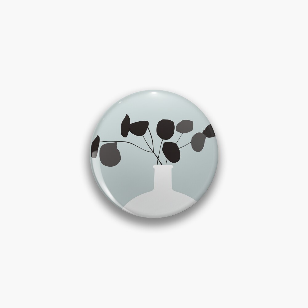 White Vase Pin