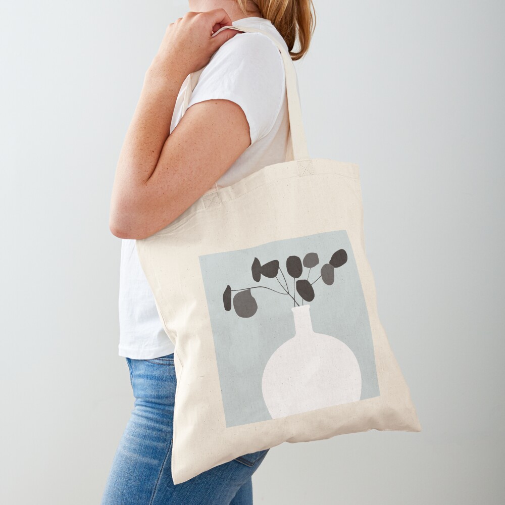 White Vase Tote Bag