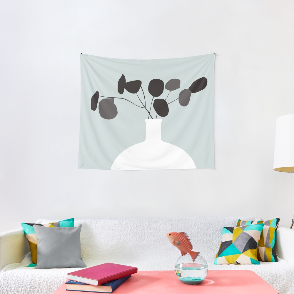 White Vase Tapestry