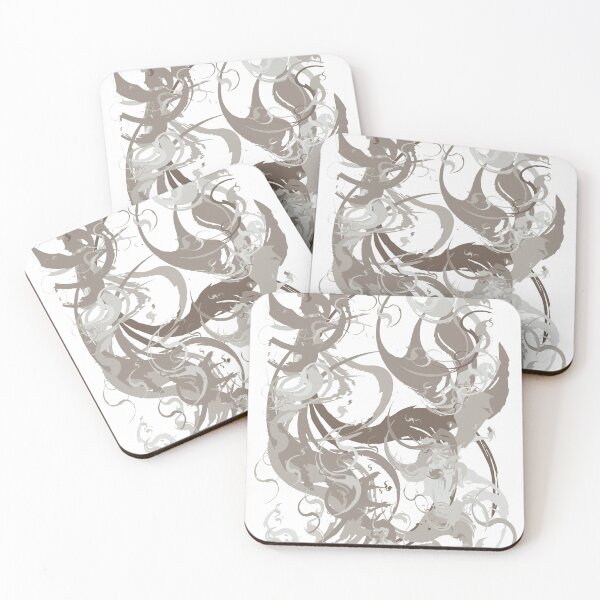 Item preview, Abstract pattern of curled lines of cocoa color designed and sold by Helena6.