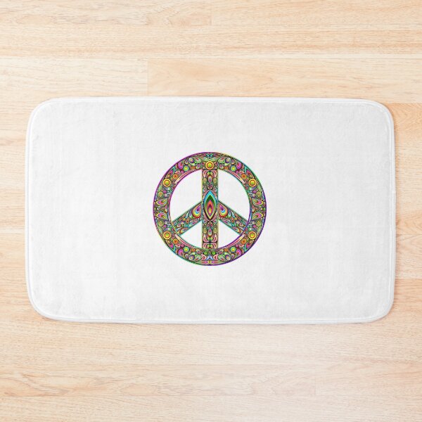 Item preview, Peace symbol brightly decorated designed and sold by headpossum.
