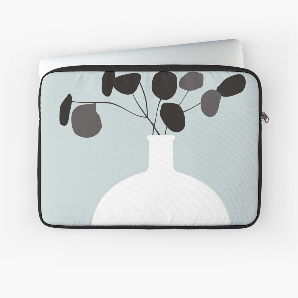 Weiße Vase Laptoptasche