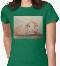 Patchwork Guinea Pig T-shirt col V femme