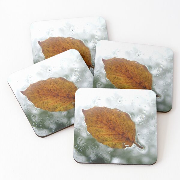 Item preview, Leaf on Wet Glass designed and sold by photosbymia.