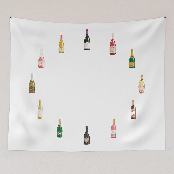 Item preview, Wine Twelve bottles Clock designed and sold by mattpanta.