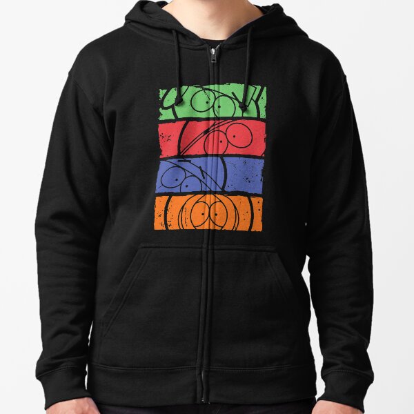 South Park minimal faces Zipped Hoodie