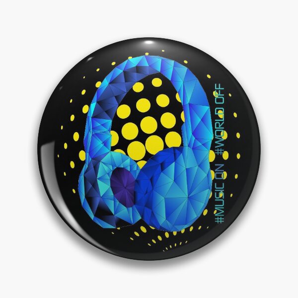 Item preview, Headphones geometric music on, world of poly designed and sold by getgr4phicz.