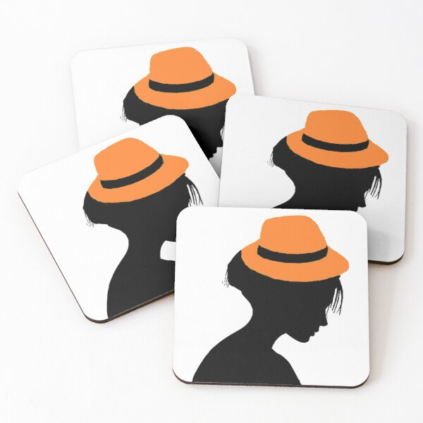 Item preview, LADY WITH ORANGE HAT designed and sold by Adri Barnard.