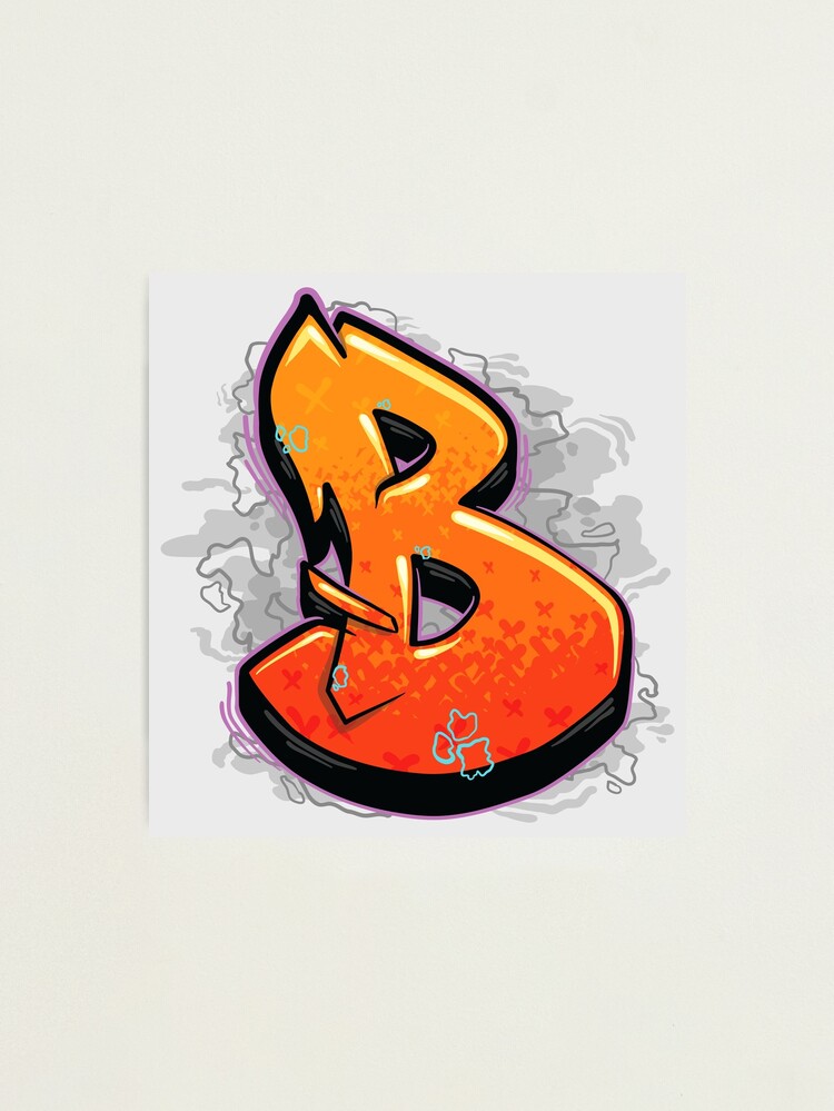 Letter B graffiti ( book )  Art Print for Sale by UNIX-G