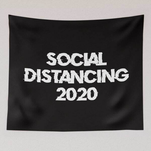 Item preview, Social Diastancing 2020 (White) designed and sold by DafyddEm.