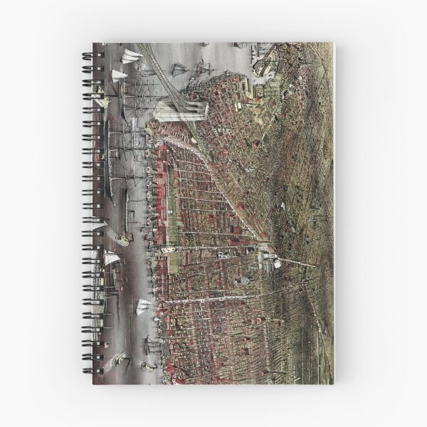 Item preview, Vintage Pictorial Map of Brooklyn NY (1879) designed and sold by BravuraMedia.