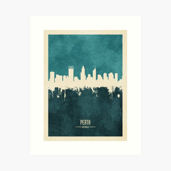 Item preview, Perth Australia Skyline designed and sold by ArtPrints.