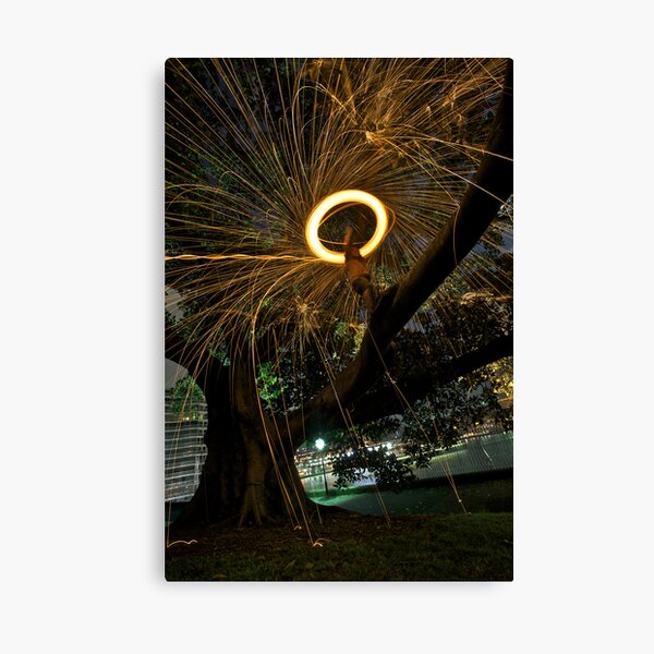Fire Angel Xmas Tree I Canvas Print