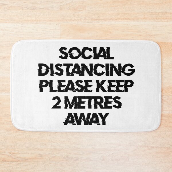 Item preview, Social Diastancing. Please keep 2 metres away(Black) designed and sold by DafyddEm.