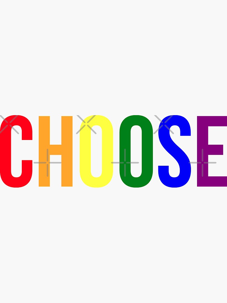 Choose Your Color (Black Background) by Gay-Pride-Depot