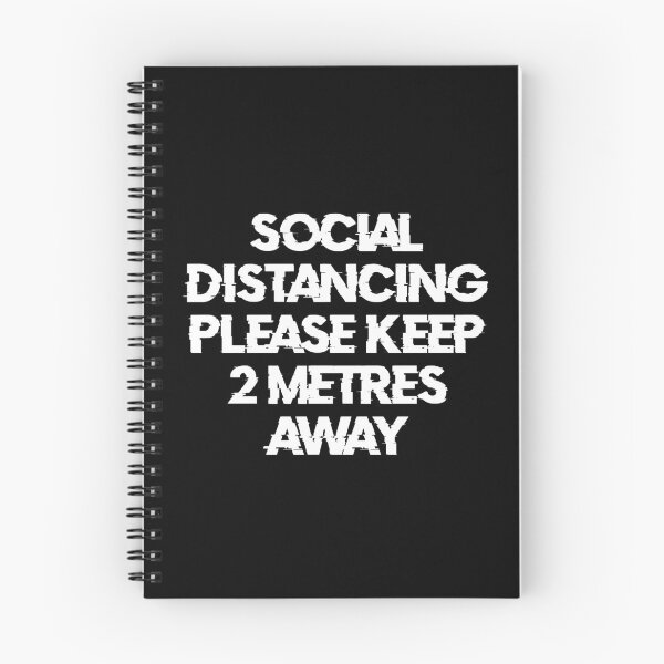 Item preview, Social Diastancing. Please keep 2 metres away (White) designed and sold by DafyddEm.