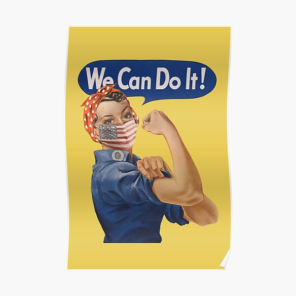 We Can Do It! Rosie the Riveter Coronavirus 2020 Poster
