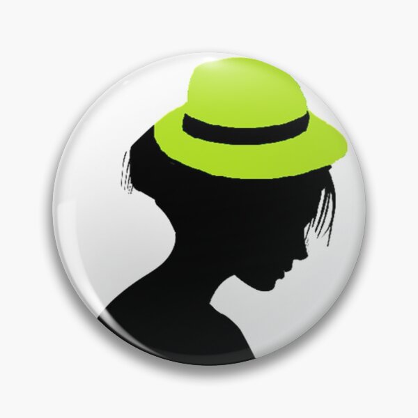 Item preview, LADY WITH NEON GREEN HAT designed and sold by Adri Barnard.