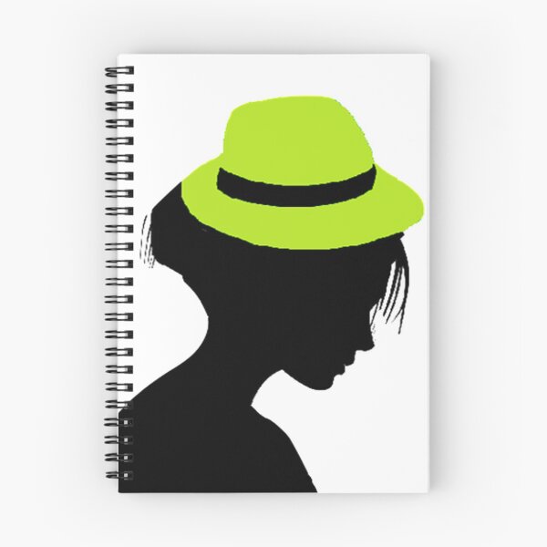 Item preview, LADY WITH NEON GREEN HAT designed and sold by Adri Barnard.