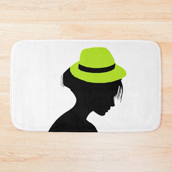 Item preview, LADY WITH NEON GREEN HAT designed and sold by Adri Barnard.