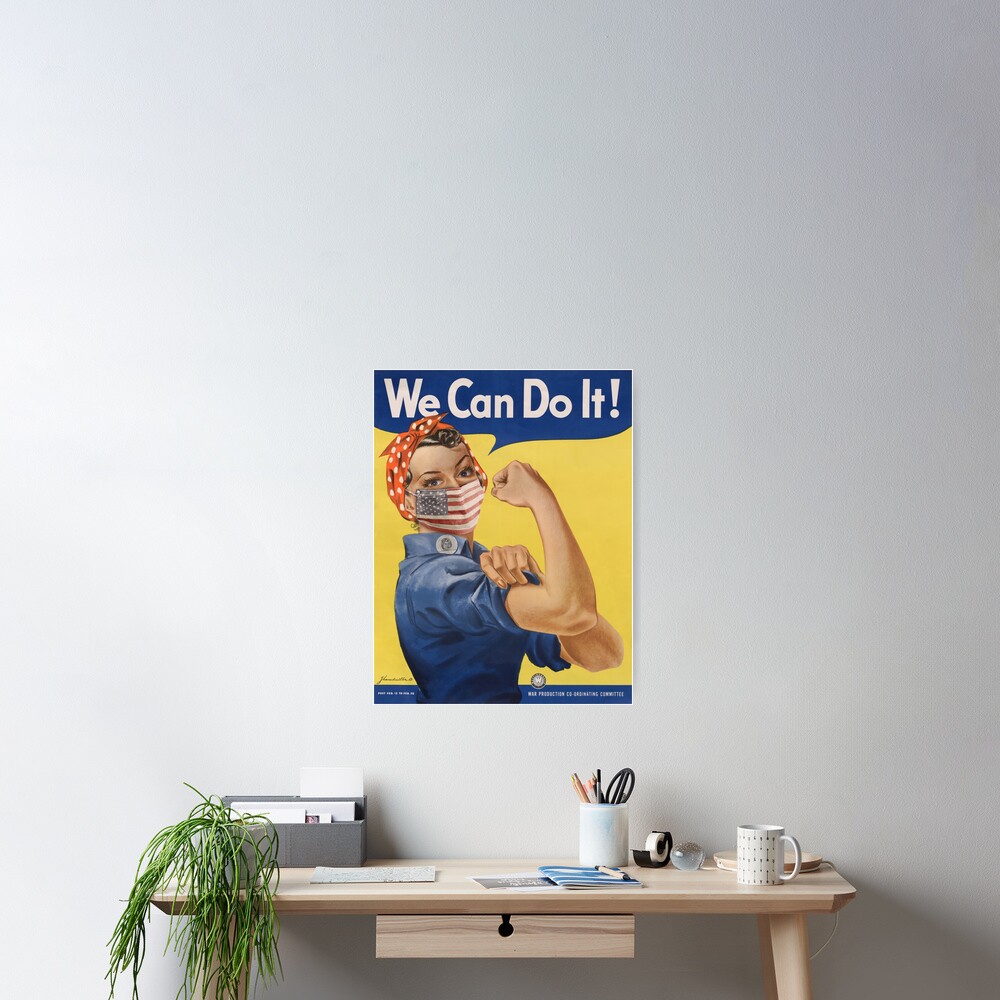 We Can Do It! Rosie the Riveter Coronavirus 2020 Poster Poster