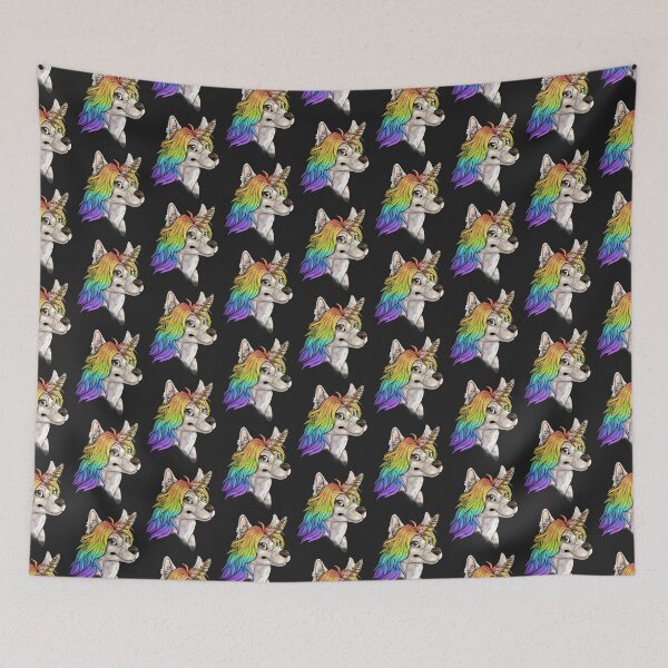 Item preview, SPECIAL: Rainbow Unicorn Chinese Crested  designed and sold by Bamsdrawz.