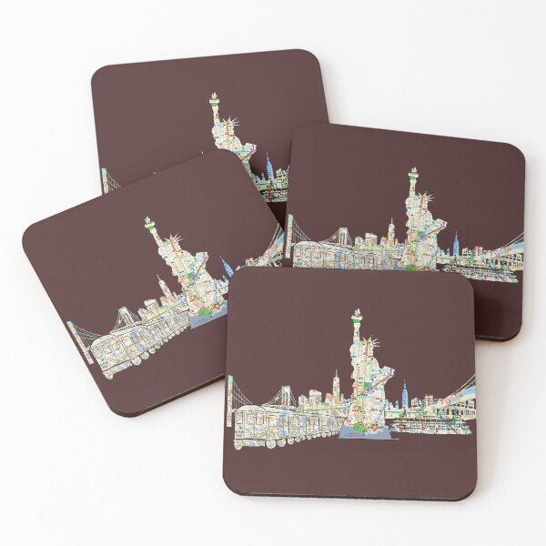 Item preview, NYC Statue of Liberty Brooklyn Bridge Staten Island ferry, and more designed and sold by hookink.