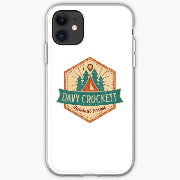 Davy Crockett National Forest Shirts, Stickers and Mugs (RRR) iPhone Soft Case