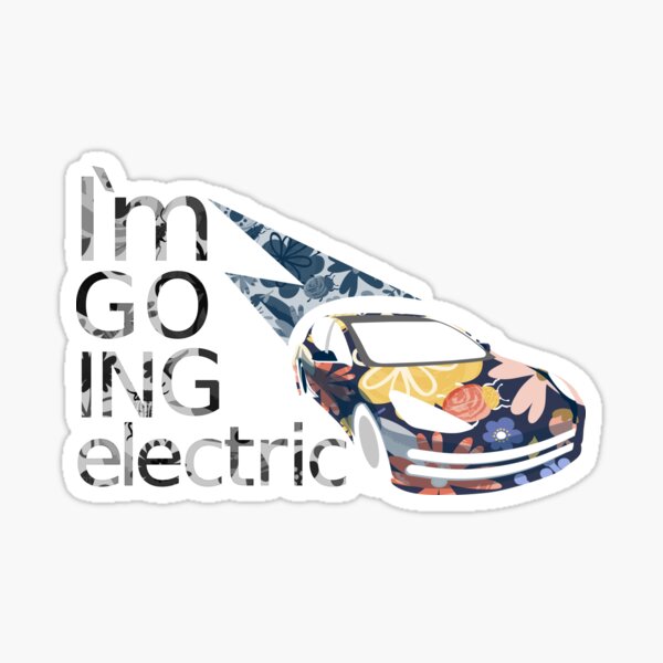 Ich fahre elektrisch Sticker