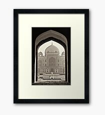 The Humayun's tomb Framed Print