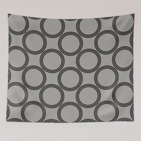Item preview, Geometric Design with circles black grey designed and sold by Move-Art.