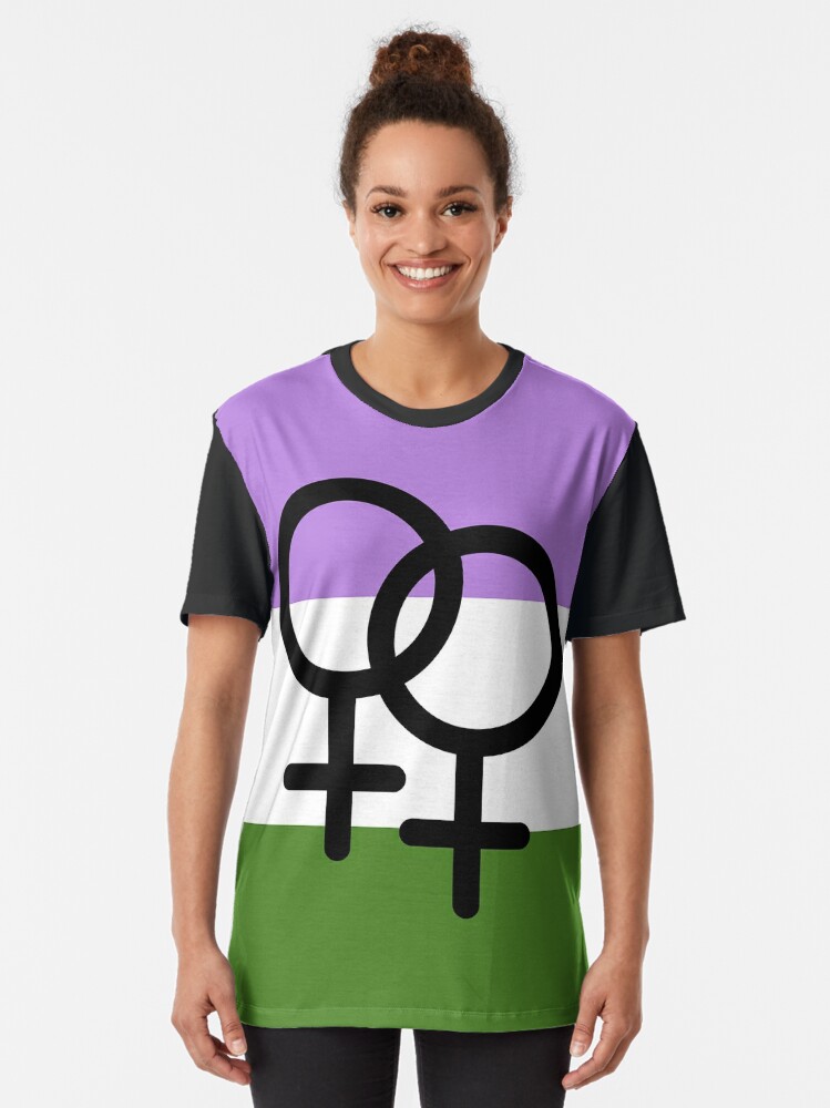 Nonbinary Lesbiansapphic Pride Flag T Shirt For Sale By Butchgems Redbubble Lesbian 6134