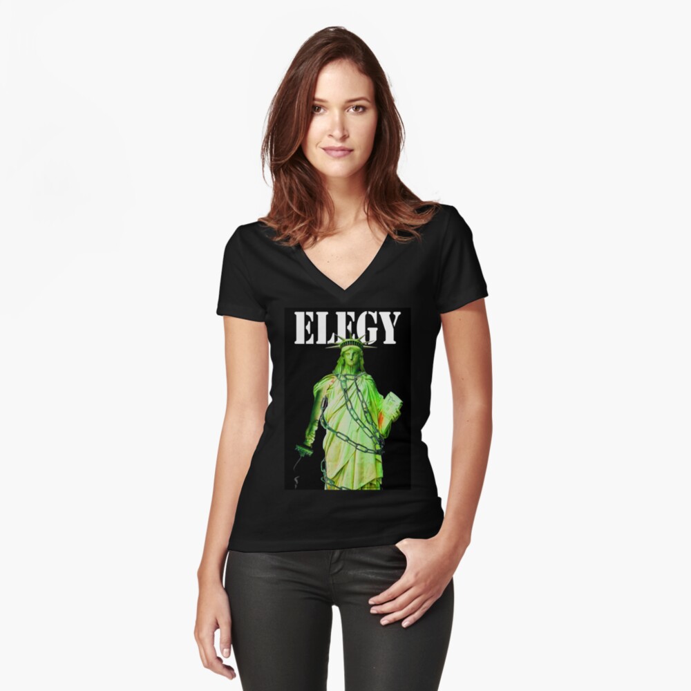 Item preview, Fitted V-Neck T-Shirt designed and sold by EyeMagined.
