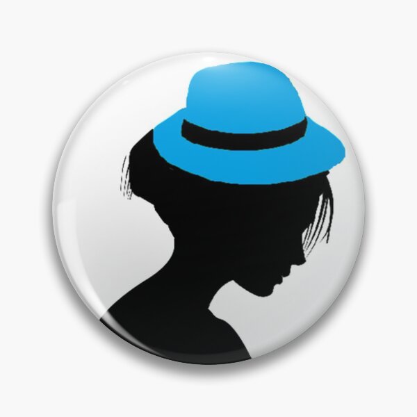 Item preview, LADY WITH BRIGHT BLUE HAT designed and sold by Adri Barnard.