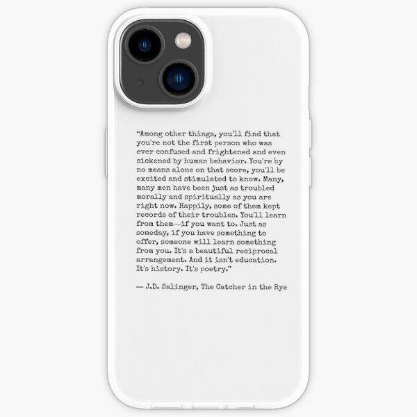 Catcher In The Rye Quote Iphone Case For Sale By Lolabella Redbubble 1189