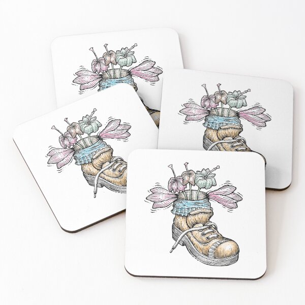Item preview, Old Boot with Flying Wings and Flowers grown into it designed and sold by Wiggly Lines.