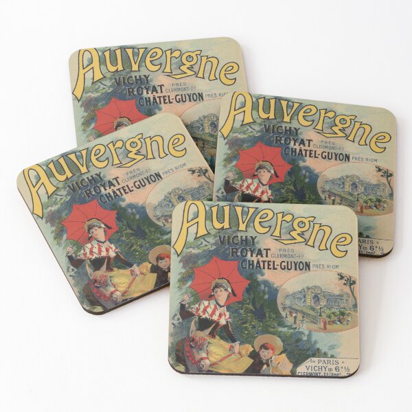 Item preview, Vintage Auvergne French travel advertising designed and sold by aapshop.
