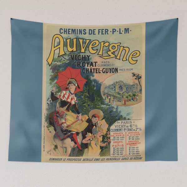 Item preview, Vintage Auvergne French travel advertising designed and sold by aapshop.
