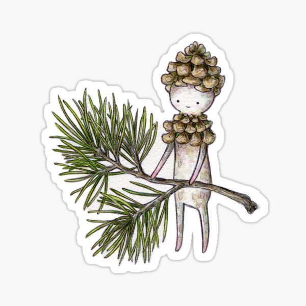 Pinecone Sticker