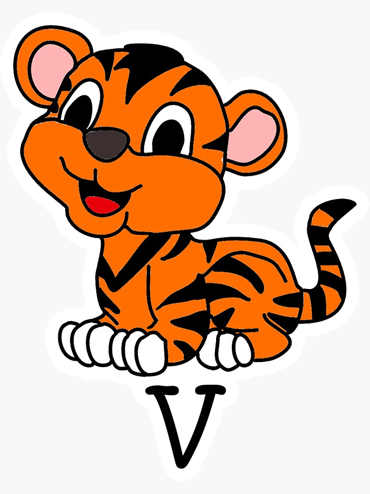 "BTS "V" Animal" Sticker for Sale by KInspirations | Redbubble