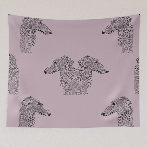Item preview, Borzoi Pattern flash illustration designed and sold by VEROfojt.