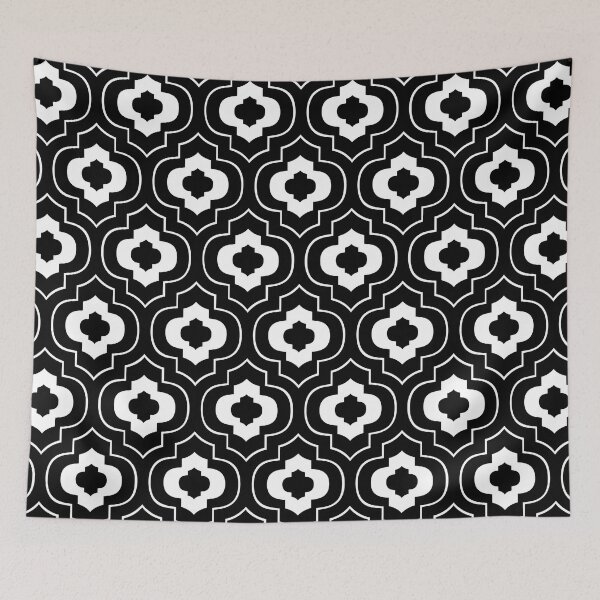 Item preview, Arabic Design with mosaic ornaments black and white designed and sold by Move-Art.