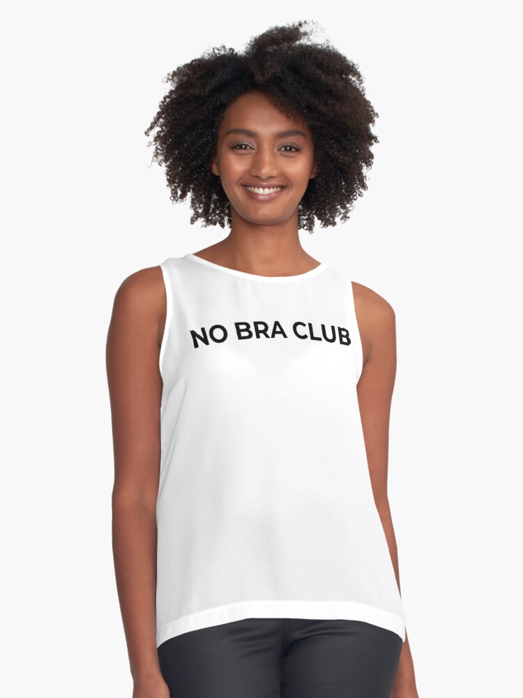 No Bra Club - No Bra Is The Best Bra Funny Boob Essential T-Shirt for Sale  by brunohurt
