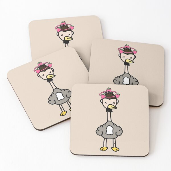 Item preview, Cartoon Raspberry Cute Ostrich designed and sold by hadicazvysavaca.